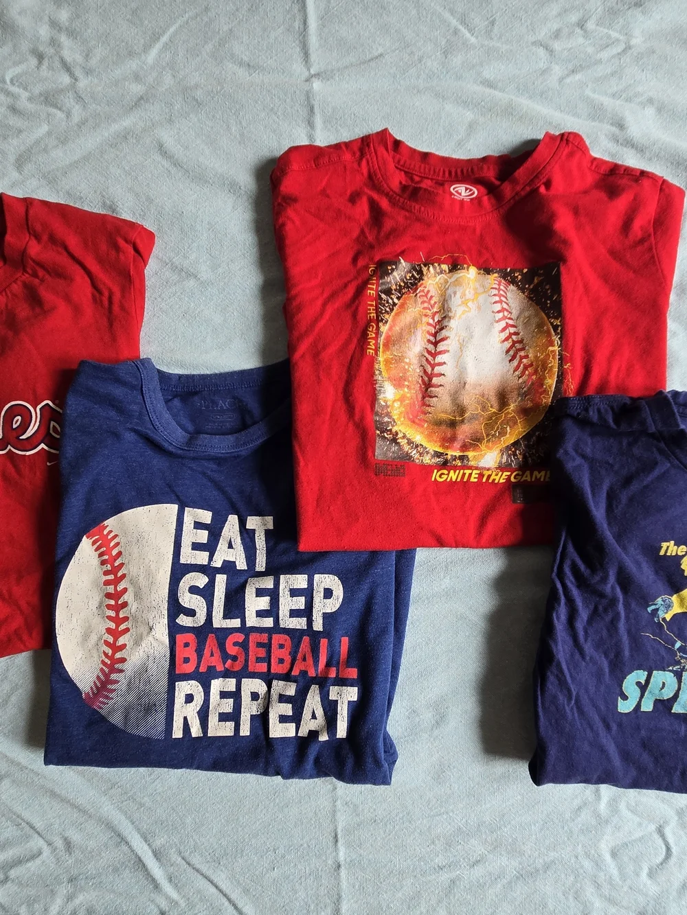 Kids 10/12 Baseball T-shirt Bundle Phillies Shirts